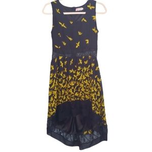 Shikka London Black Lace Dove Hi-low Dress M/L